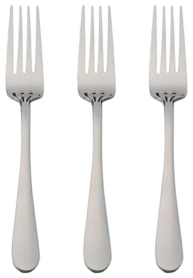 Productafbeelding van Set van 3 fruitvorken, dessertvorken en steakvorken, 17,5 x 2,36 cm