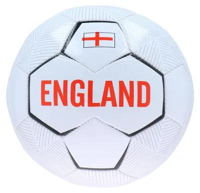 Produktbild von England Trainings-Fußballtrikot, 32 Paneele, Größe 5 (Weiß/Rot)