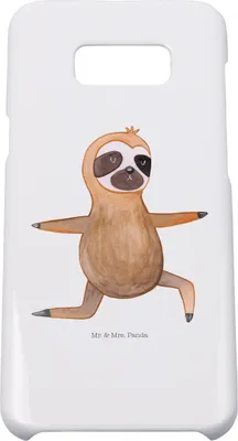 Produktbild von Mr. & Mrs. Panda Samsung Galaxy S8 plus Handyhülle  Faultier Yoga - Weiß - Geschenk, Entspannung, Namaste, Handy Case, Hülle, Meditation, Cover