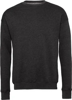 Produktbild von BELLA+CANVAS Uni Pullover Sweatshirt Fleece Sweater Shirt Langarm, Größe:M, Farbe:Dark Grey Heather