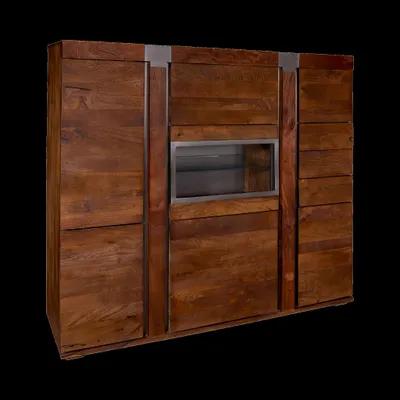 Immagine prodotto di MASSIVMOEBEL24 | AMSTERDAM #07 Credenza in legno di mango - laccato / Marrone 160x45x142