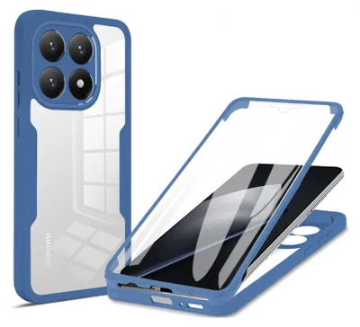 Produktbild von 360 Grad Hülle für Xiaomi 15T Rundum vollschutz Displayschutz Blau
