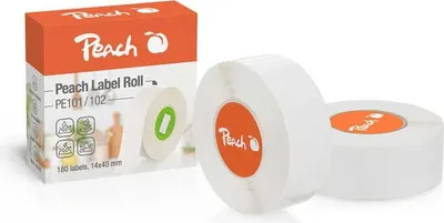 Produktbild von Peach PE101, Weiß, Thermodirekt, Bisphenol A (BPA), 1,4 cm, 4 cm, 180 Stück(e)