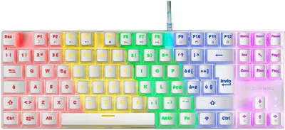 Zdjęcie produktu dla Mars Gaming MK80W, Przewodowa, USB, Mechaniczna, QWERTY, RGB LED, Biały