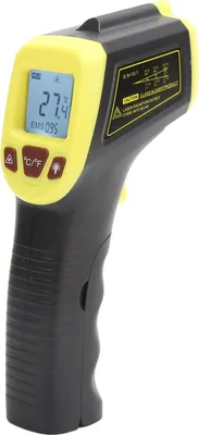 Zdjęcie produktu dla ZJchao Ulepszony termometr na podczerwień z wyświetlaczem LCD do dokładnego pomiaru temperatury Wszechstronny bezdotykowy czujnik ciepła do użytku przemysłowego i domowego Szybki i (ŻÓŁTY)