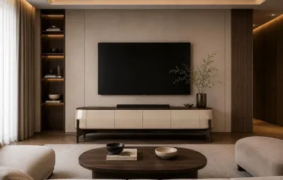 Productafbeelding van TV-meubels, mooi, comfortabel, lang, beige, moderne stijl, nieuw