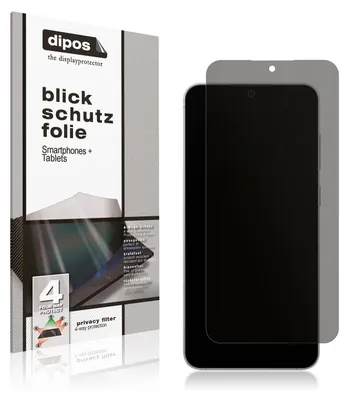A product shot of a privacy screen protector and its packaging.
