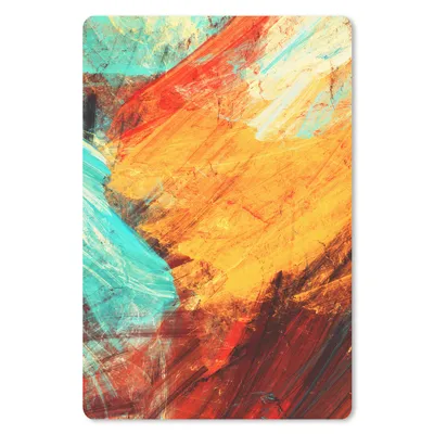 Produktbild von MuchoWow® Mauspad Mousepad Gemälde - Abstrakt - Öl 40x60 cm - Mousepads - Maus Mat - Pad - Mausunterlage - Schreibtisch Accesoire
