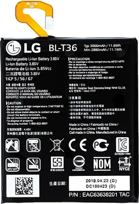 Obrázok produktu pre Náhradná batéria Originálna batéria Lg BL-T36 3000mAh pre Lg K11