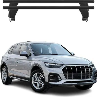 Image de Menabo Barres De Toit Transversales pour Audi Q5 FYT 2021-2024 Noir Alu