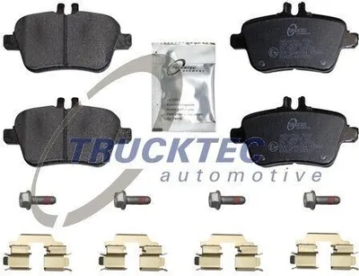 Produktbild von TRUCKTEC AUTOMOTIVE Bremsbeläge Satz Hinten Bremsklötze passend für MERCEDES-BENZ B-Klasse (W246, W242) 02.35.433