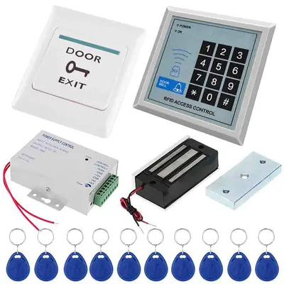 RFID-Codeschloss Türöffner 125 kHz, 10 Schlüsselanhänger, Tastatur