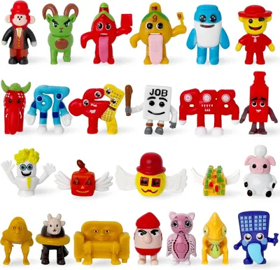 Produktbild von 24 Stück Steal a Brainrot-Figuren Spielzeug Erdbeer-Elefant/67/666/Lucky Block Mini-Figuren für Spielefans Kreative Sammlerfiguren