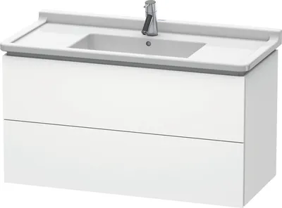 Produktbild von Waschtischunterbau L-CUBE 469x1020x558mm weiß matt weiß matt