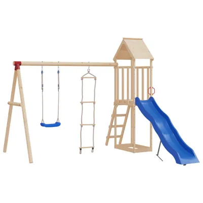 Produktbild von Schaukelsitz mit Strickleiter Blau Polyethylen