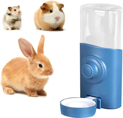 Imagen del producto de Bebedero automático para pequeños animales, de 600 ml, colgante, ideal para conejos