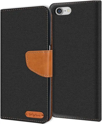 Produktbild von Handy Hülle iPhone 7 / iPhone 8 Tasche Wallet Flip Case Schutz Hülle Stoff Cover