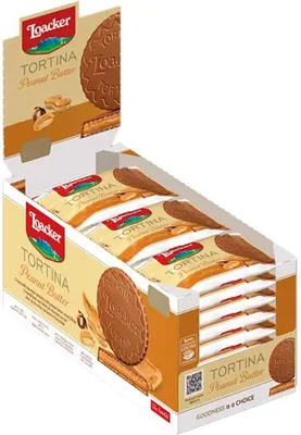 Produktbild von Loacker Tortina Peanut Butter 24x21g