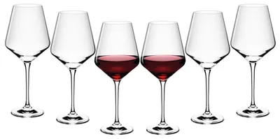Produktbild von Gerlach 1760 Weingläser Rotweingläser Gläser Set 6 Stück 550 ml Rotweinkelche Kr
