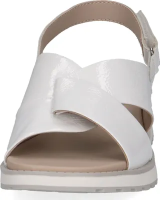 Produktbild von Caprice Damen Sandale Slingback Kreuzriemen Keilabsatz 9-28703-42, Größe:38 EU, Farbe:Weiß