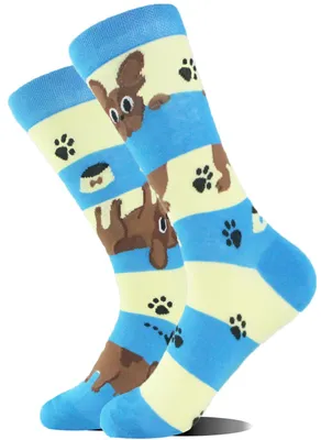 Produktbild von Musthaves – Bunte, lustige  Socken Uni – Dogs / Hunde - Einheitsgröße Gr. 38 - 42