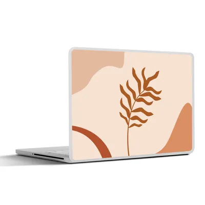 Produktbild von MuchoWow® Laptop Aufkleber Sticker Cover Sommer - Pflanze - Braun 31x22.5 cm - Laptop-Deko