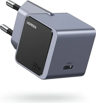 Obrázek produktu pro Ugreen Nexode S 30W USB-C GaN Fast Charger EU gray, Vnitřní, AC, Šedá