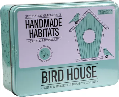 Produktbild von DIY Bausatz Vogelhaus Vogel Nistkasten Kinder Baukasten Bastelset