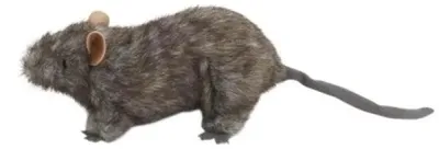 Produktbild von Realistisches graues Plüschtier, 12 cm, weich und flauschig