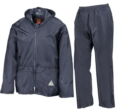 Image de Result - Ensemble veste et pantalon imperméables pour hommes FK3231 (XL régulier) (bleu marine)
