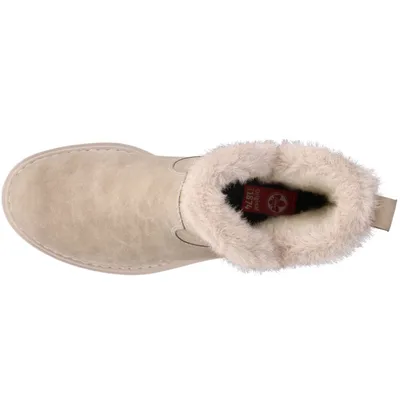 Produktbild von Rieker Damen Winterboot Stiefelette Reißverschluss Warmfutter Ziernaht kuscheliges Schaftende 72682, Größe:40 EU, Farbe:Beige