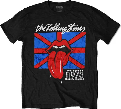 Produktbild von The Rolling Stones - "London European´73" T-Shirt für Herren/Damen Uni RO4865 (XL) (Schwarz)