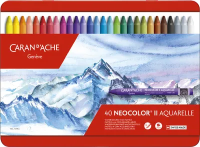 Produktbild von CARAN D'ACHE Aquarell-Wachsmalstift NEOCOLOR II 40er Etui
