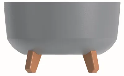 Immagine prodotto di nabbi Fioriera in plastica su gambe DGRL300L 28,5 cm - grigio chiaro