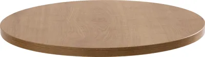 Image de Plateau de table rond en mélamine, 60 cm, bois clair - Oviala Rivoli