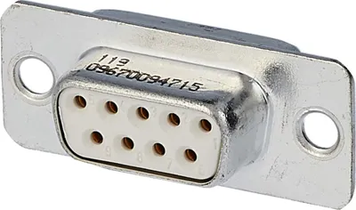 Produktbild von HARTING D-Sub Buchseneinsatz (F) passend für D-Sub Gehäuse Baugröße 9 und D-Sub Modul 9-polig Handlötanschluss - 1