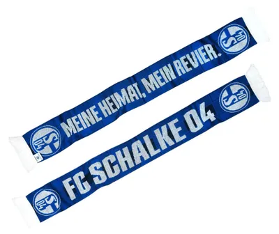 Produktbild von FC Schalke 04 Schal Meine Heimat, mein Revier blau, weiß STK
