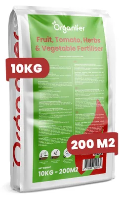 Produktbild von Obst-, Tomaten-, Kräuter- & Gemüse-Dünger All-in-One 10 kg – Für 200 m2 – Organifer