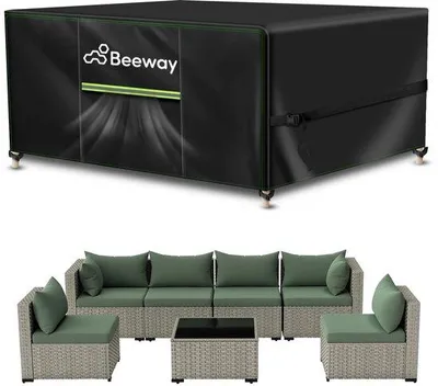 Immagine prodotto di Copertura impermeabile per mobili da giardino, tessuto Oxford 420D, protezione anti-UV, 300x250x100 cm
