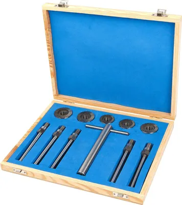 Immagine prodotto di Serie di frese per valvole, taglierina per sedi valvole, kit strumenti per la riparazione auto 5 pezzi