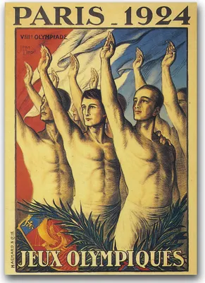 Produktbild von Poster - Canvas - Leinwand - 59,4 cm x 84,1 cm - Fotoposter - Leinwandkunst - Olympischen Spiele in Paris