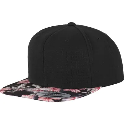 Immagine prodotto di Flexfit Printed Snapback Cap schwarz/floral rot Uni