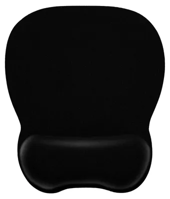 Immagine prodotto di Tappetino per mouse - Poggiapolso ergonomico - 21,5 x 24,5 cm - Nero - Per lavoro da casa e gaming