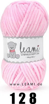 Produktbild von LEAMI Chenille Soft UNI 128 babyrosa