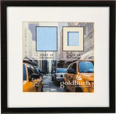 Produktbild von Goldbuch Kunststoff-Fotorahmen Puro, 15x15 cm, schwarz