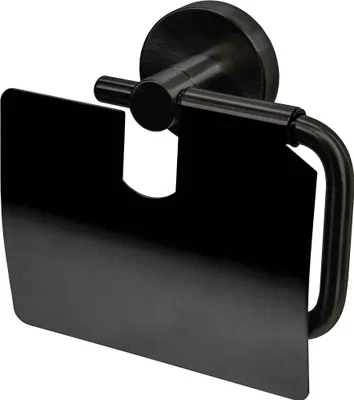 Produktbild von Haceka Kosmos toiletrolhouder met klep 14,3x5x12,9cm grafiet