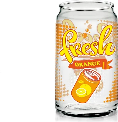 Produktbild von Limoglas Orange Saftglas Longdrinkbecher 450 ml