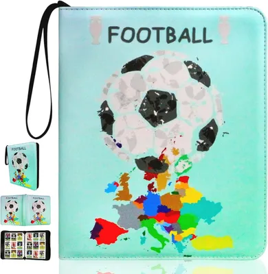 Produktbild von Karten-Sammelalbum, 9 Taschen, 50 Seiten, Kapazität für 900 Karten, Album für Sammelkarten, Trainer Sammelkartenalben, Zur Aufbewahrung Sammelkarten