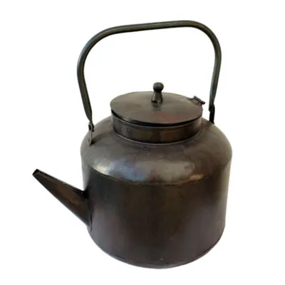 Produktbild von Großer Nostalgie Deko Teekessel, hochklappbarer Deckel, beweglicher Griff, Höhe ca. 31 cm, Ø 20 cm