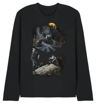 Immagine prodotto di Batman - T-shirt unisex da uomo/donna, manica lunga, modello TV41398 (taglia S) (nero)